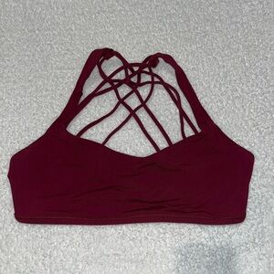 Maroon Free To Be Wild Bra